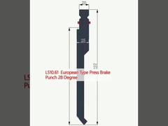 LS10.61 Европейский тип пресс тормозный удар 28 градусов