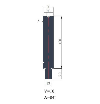 LYNCCN WAY100.84 V10 Customized Press Brake Tools Single V Die